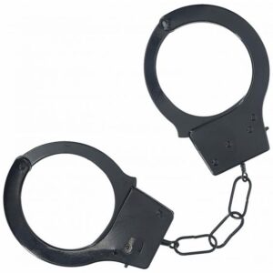 OUCH! CLASSIC METAL HANDCUFFS BLACK