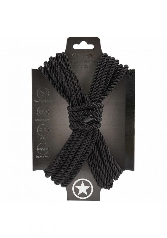 OUCH! BONDAGE ROPE 10 METERS BLACK