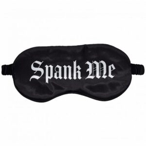 OUCH SPANK ME PRINTED MASK SATIN BLACK