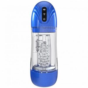 PUMPED SONICPULL MASTURBATOR SUCTION VIBRATION METALLIC BLUE