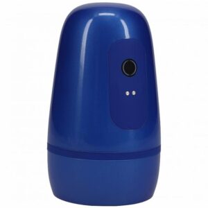 PUMPED VIBROBATOR MASTURBATOR SUCTION METALLIC BLUE