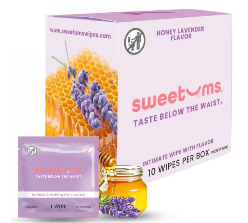 SWEETUMS HONEY LAVENDER FLAVOR WIPES 10 PC