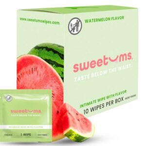 SWEETUMS WATERMELON FLAVORED WIPES 10 PC