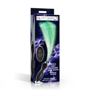VIBRATING SILICONE FIBER OPTICAL BUTT PLUG