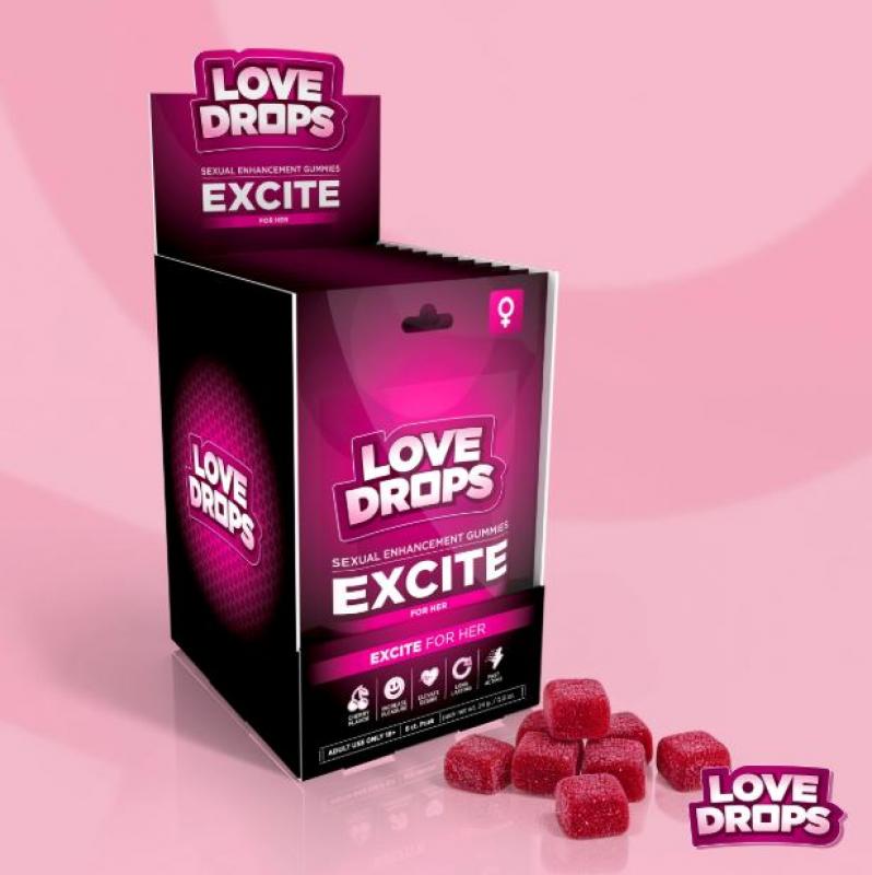 SEXUAL ENHANCEMENT GUMMIES FOR HER EXCITE POP 12PCS