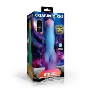 CREATURE COCK ASTRO COCK VIBRATING GLOW IN THE DARK SILIC/DILDO