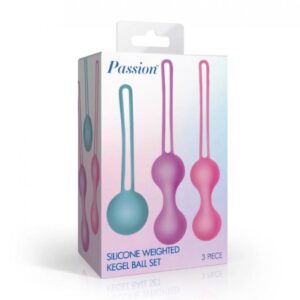 PASSION SILICONE WEIGHTED KEGEL BALL SET