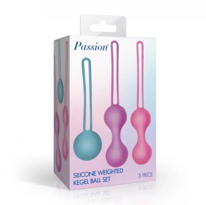 PASSION SILICONE WEIGHTED KEGEL BALL SET