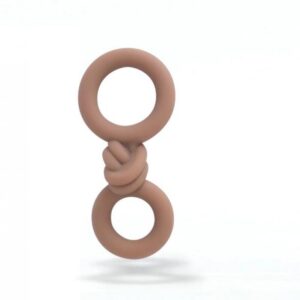 COOPER LIQUID SILICONE DUAL SUPER STRETCH C-RING CARAMEL