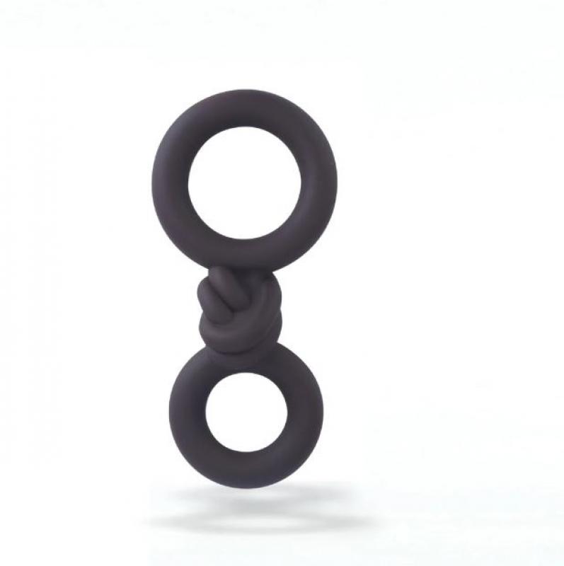 COOPER LIQUID SILICONE DUAL SUPER STRETCH C-RING CHOCOLATE