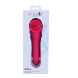 ROZA 10 FUNCTION SILICONE PREMIUM DUAL MOTOR ROSE MASSAGER PINK