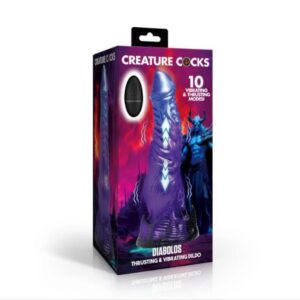 DIABOLOS THRUSTING & VIBRATING DILDO 9.6IN