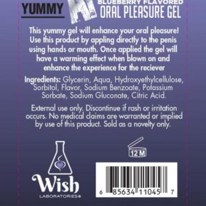 YUMMY AF ORAL PLEASURE GEL BLUEBERRY 2.2OZ